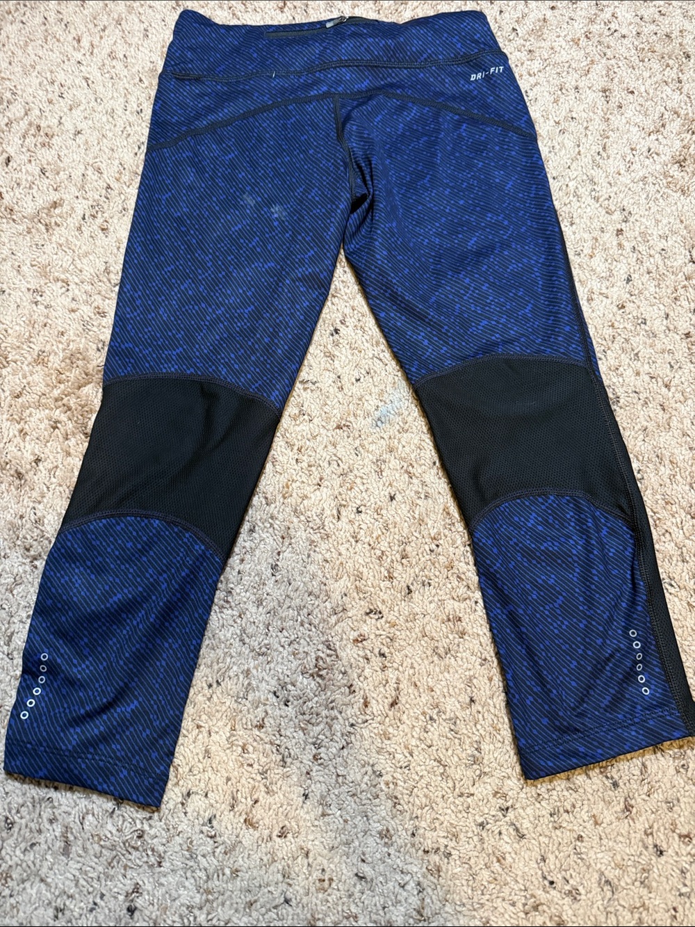 Nike Blue & Black Dri-FIT Track Pants - Picture 5 of 5
